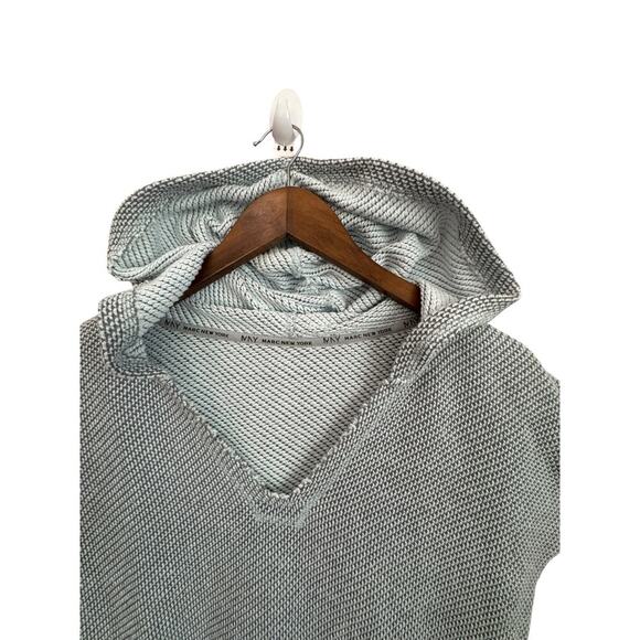 Marc New York Performance Short Sleeve Knit Hoodie  M | Light blue Pullover m - Picture 7 of 8